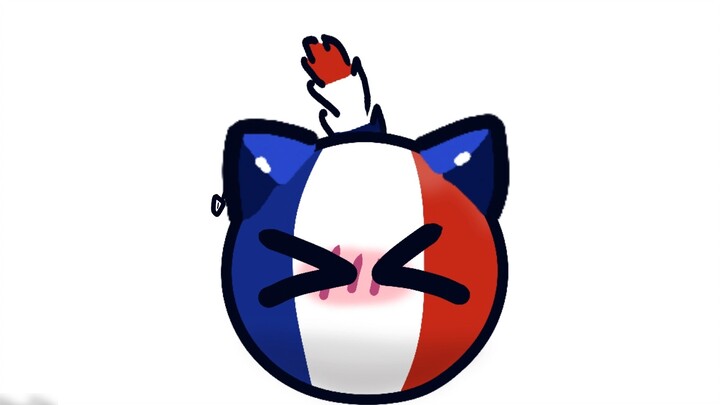 【Polandball／meme】French sad cat dance