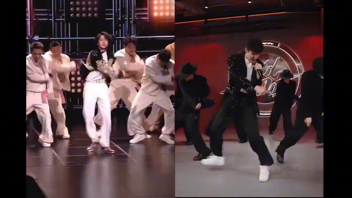 Perbandingan antara Wang Yibo dan sang koreografer selalu terasa seperti Wang Yibo menari dengan kei