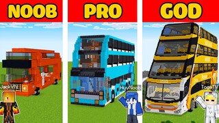 TÔ GÀ THỬ THÁCH 24H XÂY XE BUS 1000 TẦNG TRONG MINECRAFT*TÔ GÀ XÂY XE BUS KHỔNG LỒ