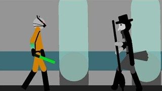 Orange Suit Badgy vs Plague Doctor Crove (Battle of Alternate Skins) - Piggy Stickman Animation