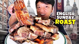 Trying MASSIVE English SUNDAY ROAST! JAPANESE RAMEN 🍜 & BEST SEAFOOD in London?!