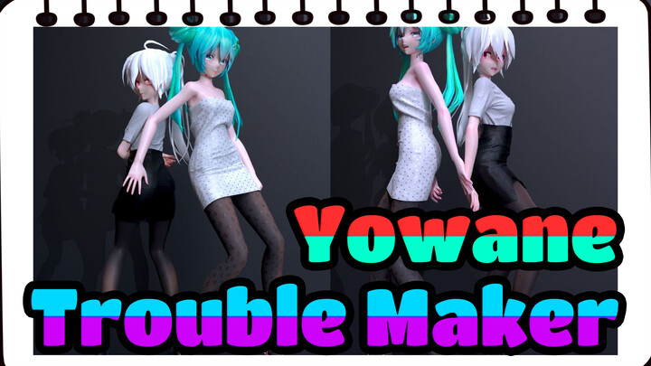 Yowane|All set❤️ stockings+wrap skirt + secretary OL❤Trouble Maker[Hatsune&Yowane]