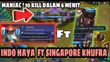 DUET MAUT ! Hayabusa Indonesia ft Singapore Khufra ! Maniac 10 kill dalam 6 menit ! Mobile Legends