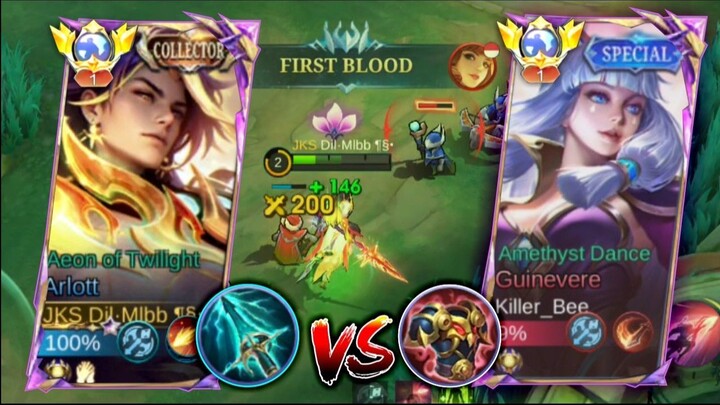 GILAA!!  ULTIMATE ARLOTT BISA MENGHINDARI SKILL 2 GUINNEVERE!! TIPS DAN COMBO ARLOTT TERKUAT!! MLBB