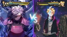 Uchiha Nanashi Vs Boruto Karma, Mangekyou Sharingan-nya Indah Banget !