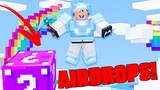 can parker win on new roblox bedwars maps w/ OVERPOWERED AIRDROPS!