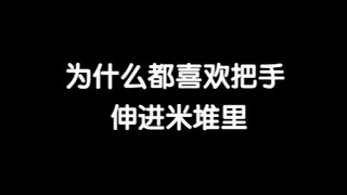 伸进米堆的感觉真的太棒啦！