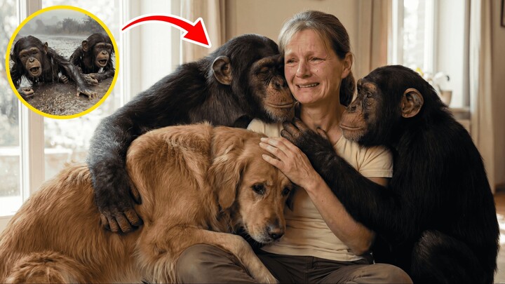 Crying Chimp Babies Found in the Rain... What Happened Next Will Melt Your Heart