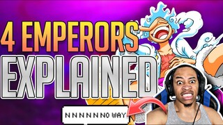 NON ONE PIECE FAN REACTS TO EVERY EMPEROR EXPLAINED!!! | ONE PIECE ALL EMPERORS EXPLAINED!!!