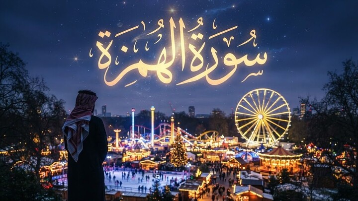 Surah Al-Humazah | Chapter 104 | Winter Wonderland London 🇬🇧✨ | Muhammad Al-Luhaidan