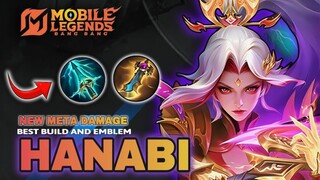 TERBARU BUILD HANABI BEST BUILD NEW DAMAGE DAN EMBLEM !