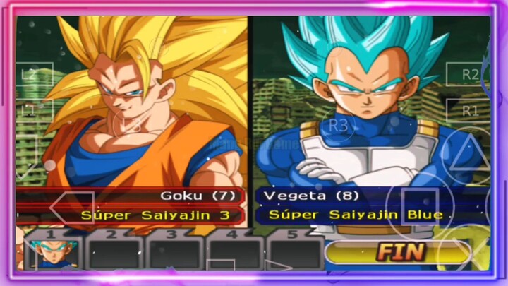 Goku SSJ 3 VS Vegeta SSJ Blue - DB MOD ANDROID GAMEPLAY