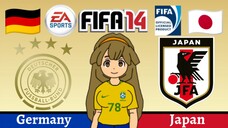 Kinako FIFA 14 | Germany VS Japan (2023 International Friendlies)