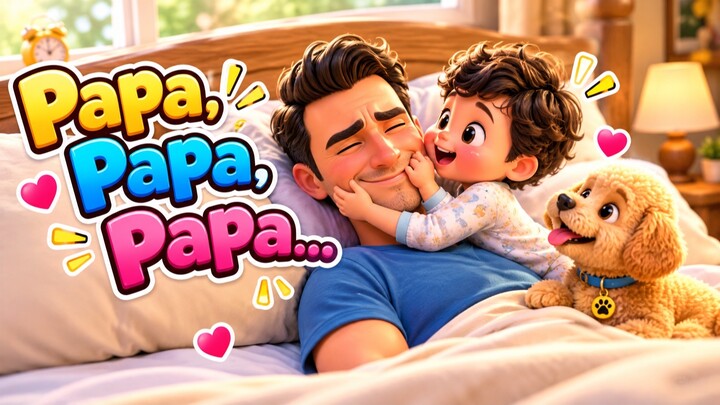 👶 Papa, Papa, Papa… 🥺❤️ | Cute Baby & Dad Cartoon