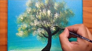 KING ART    HOW TO PAINT A TREE  N 10   PAINTING TECHNIQUE
