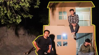 Saya membangun rumah kertas di alam liar, dan orang-orang mengira itu kuburan saat saya berbaring di