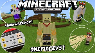 แจก+รีวิวแอดออนวันพีชV51โครตเจ๋ง!!อัพเดทใหม่ผลมนุษย์ฟางแปลงร่างได้ Minecraft pe 1.19.71 ONEPIECE V51