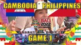 [GAME 1] PHILIPPINES VS CAMBODIA LOWER BRACKET FINALS IESF BALI 2022 MLBB
