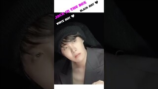 😳omg #jhope what's ur fav? white 🤍or 🖤 black suit? #bts #jackinthebox