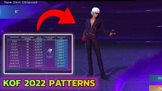 How much Gusion k , Chou Iori And other kof skins will Cost ?|| KOF 2022 PATTERNS || Mobile Legends