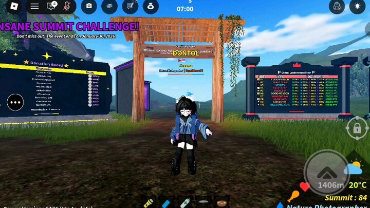 [Roblox] Mendaki Gunung Sumbing Tapi Mode Hard #1