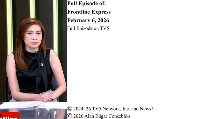 Full Episode on TV5 | Frontline Express – February 6, 2026