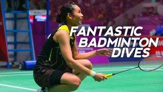 10 Incredible badminton Dives Compilation