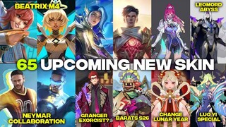 65 UPCOMING NEW SKIN MOBILE LEGENDS | 11.11 Gusion, Annual 2022 Starlight Lesley, S27 Barats Skin