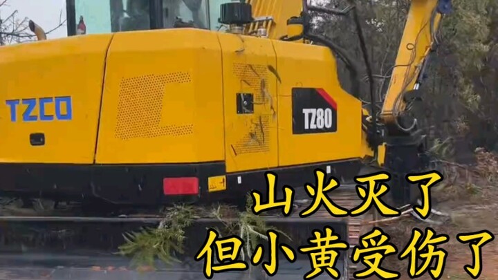 The wildfire’s been put out, but Little Yellow got hurt.