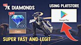 7K DIAMONDS SUPER FAST AND FREE USING PLAYSTORE! FREE DIAMONDS! LEGIT! | MOBILE LEGENDS 2023