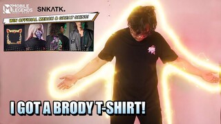 I GOT A BRODY T-SHIRT!