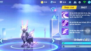 Chiêm ngưỡng pet quái mắt vàng đã nâng cấp full trên con game zing speed