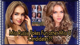 Miss Russia Alina Sanko Pokes Fun other Miss Universe Candidates??