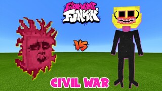 SENPAI vs. LEMON DEMON | Friday Night Funkin' x Minecraft