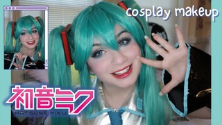 hatsune miku cosplay makeup tutorial ⚝ 初音ミク コスプレ 🎶