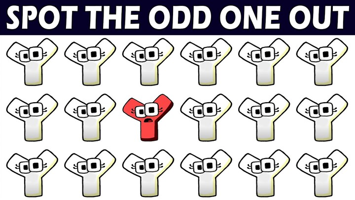 Can you Spot the Odd One Out #41 | Spot the Difference | Guess the Alphabet Lore Mouth?