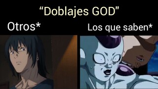 buenos doblajes cool.#anime #animememes #dragonball