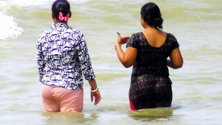 Indian Sea Beach Tour || Hot Girls / Beach Walk #beach