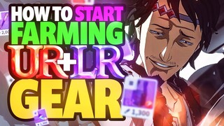 How to Start Farming *LR & UR* Gear in Black Clover Mobile!