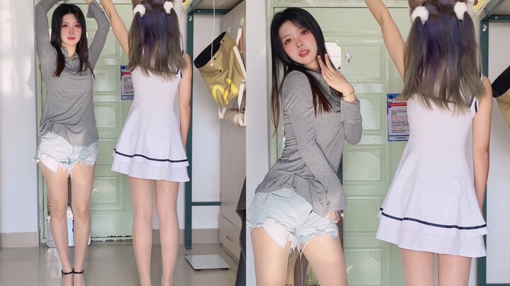Shocked! Secretly dancing in the dorm in women's clothing while roommates were away?