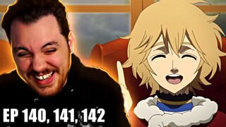 A Favor For The Wizard King || BLACK CLOVER Episode 140, 141, and 142 REACTION || Anime Reaction