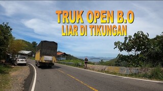 TRUK OPEN B.O LAGI MENIKMATI TIKUNGAN MASUK KOTA SIBOLGA