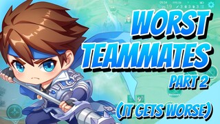 Worst Teammates | Part - 2 | This Zilong Tank Build Is Insane!! | Honor of Kings | HoK