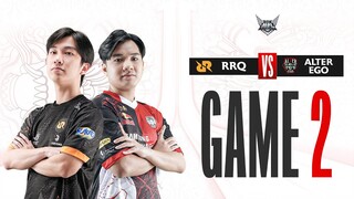 RRQ vs ALTER EGO | Regular Season WEEK 4 DAY 2 | GAME 2 | #MPLIDS11