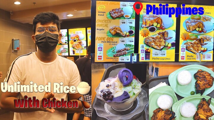 UNLIMITED RICE🍚 with CHICKEN🍗‼️ - Mang Inasal - Philippines🇵🇭 - Vlog (Tamil)
