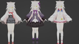 Tata letak model file asli blender [Sakura mekar/クロ] + model mmd + vrm