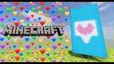 HEART TEXT banner tutorial in Minecraft!