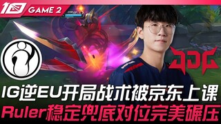 آي جي ضد جي دي جي: تكتيك آي جي في بداية المباراة ضد الاتحاد الأوروبي تعرض للدرس من جي دي جي! رولر يض