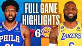 LAKERS vs 76ERS FULL GAME HIGHLIGHTS | December 9, 2022 | Lakers vs 76ers Highlights NBA 2K23