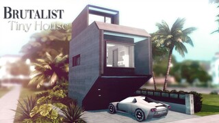 Brutalist Tiny House 🚗『 The Sims 4 Speed Build 』 No CC + Download Links